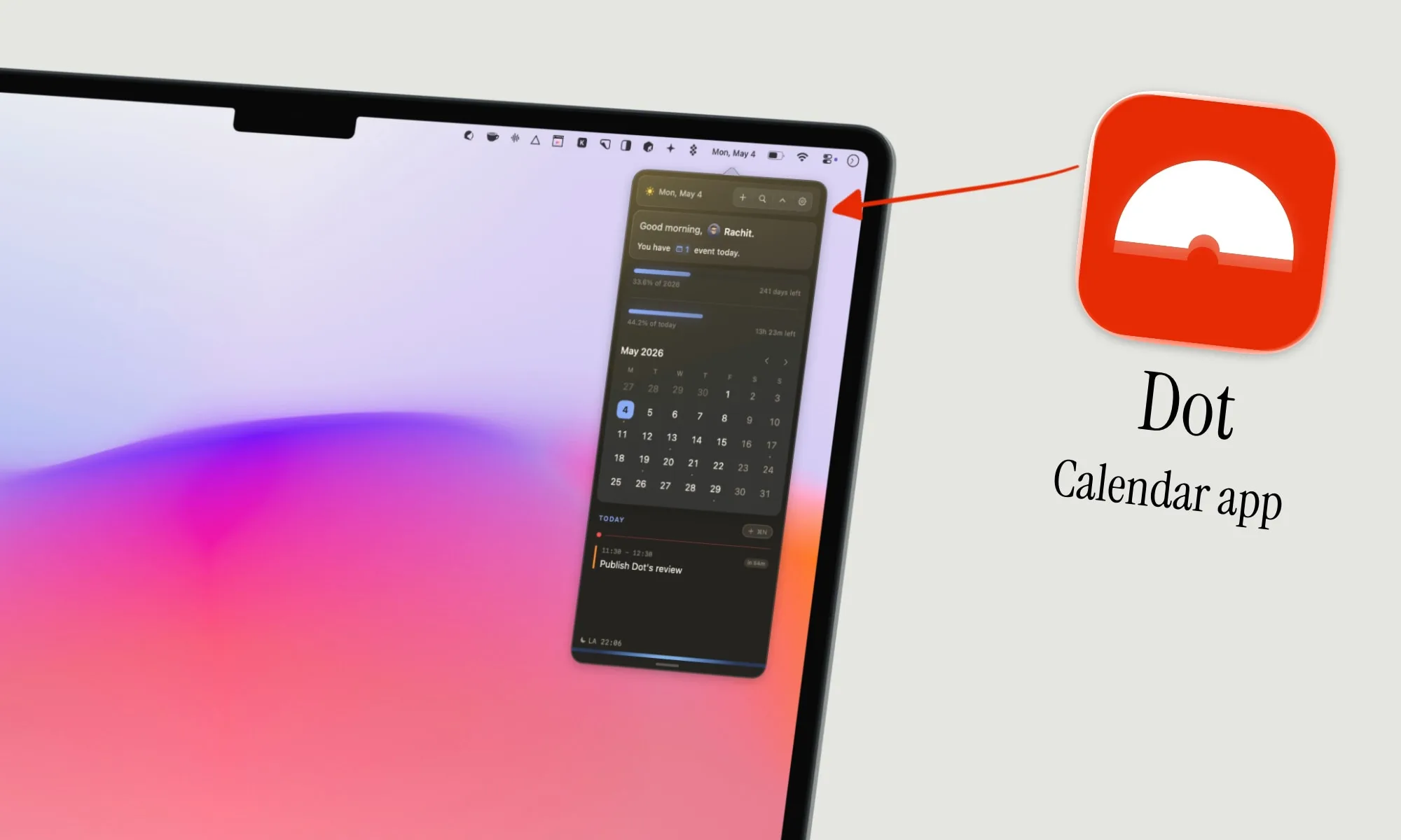 Descubre Dot, el calendario de Mac que cambiará tu día Descubre Dot, el calendario de Mac que cambiará tu día