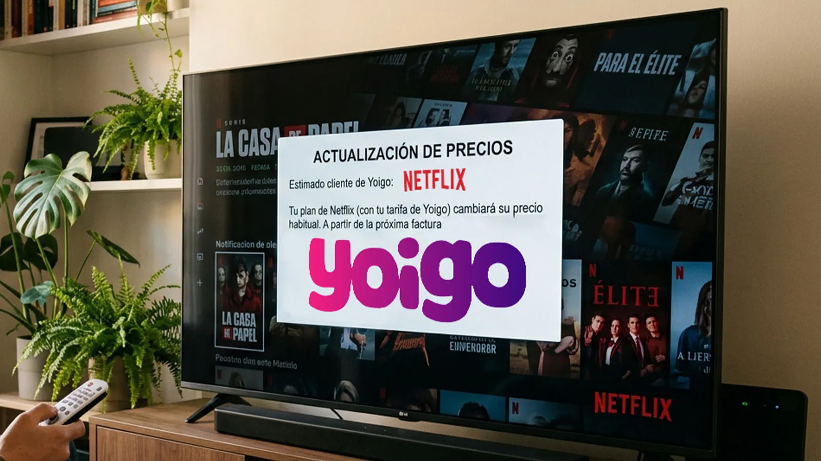 Netflix en Yoigo subirá de precio si cambias de plan Netflix en Yoigo subirá de precio si cambias de plan