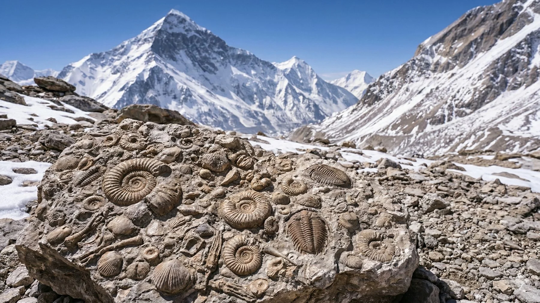 fósiles del monte everest revelan un océano tropical en la cumbre fósiles del monte everest revelan un océano tropical en la cumbre