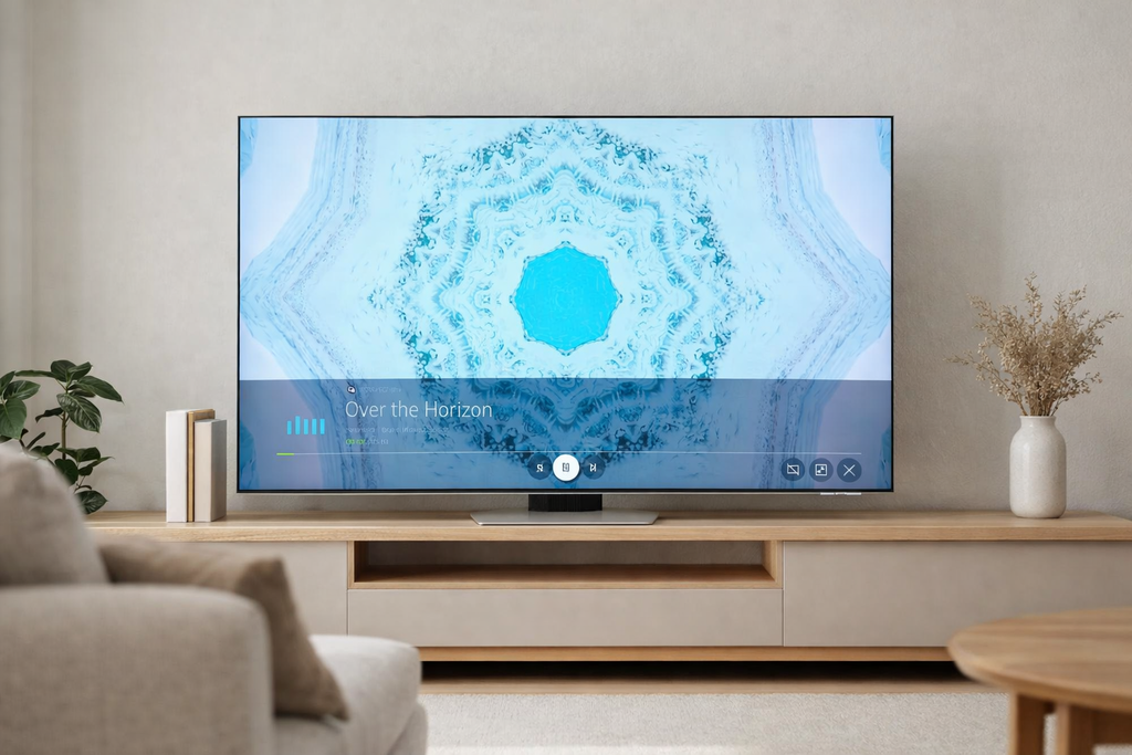 Music Wall de Samsung: cómo convertí la tele en un altavoz visual sin perder el ambiente Music Wall de Samsung: cómo convertí la tele en un altavoz visual sin perder el ambiente