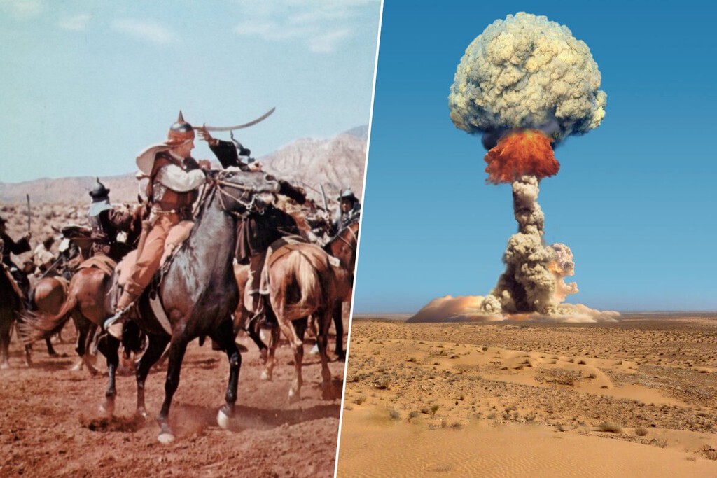 La película de Hollywood rodada frente a pruebas nucleares que se convirtió en un mito La película de Hollywood rodada frente a pruebas nucleares que se convirtió en un mito