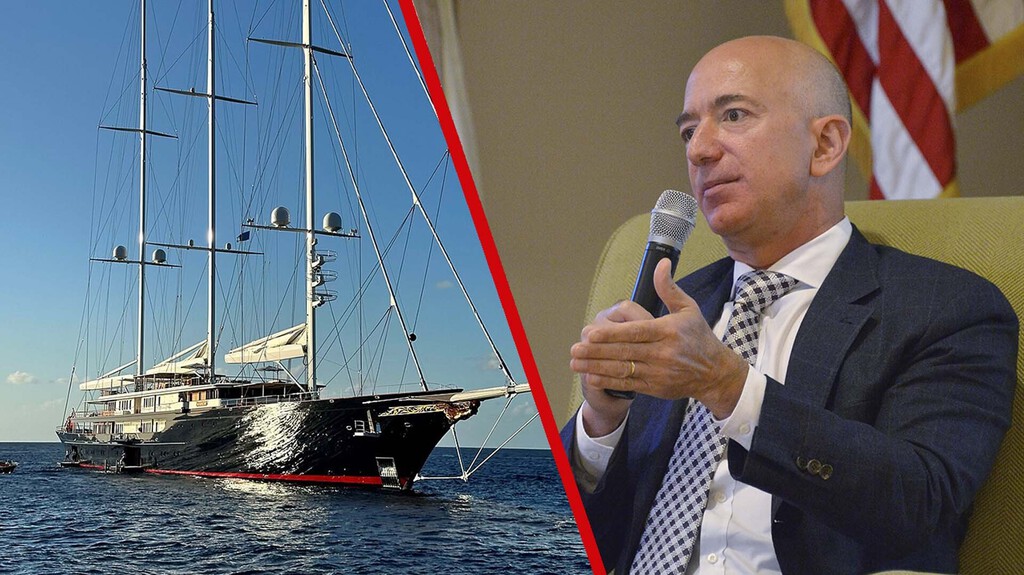 el lujoso yate de Jeff Bezos causa revuelo en Montserrat el lujoso yate de Jeff Bezos causa revuelo en Montserrat