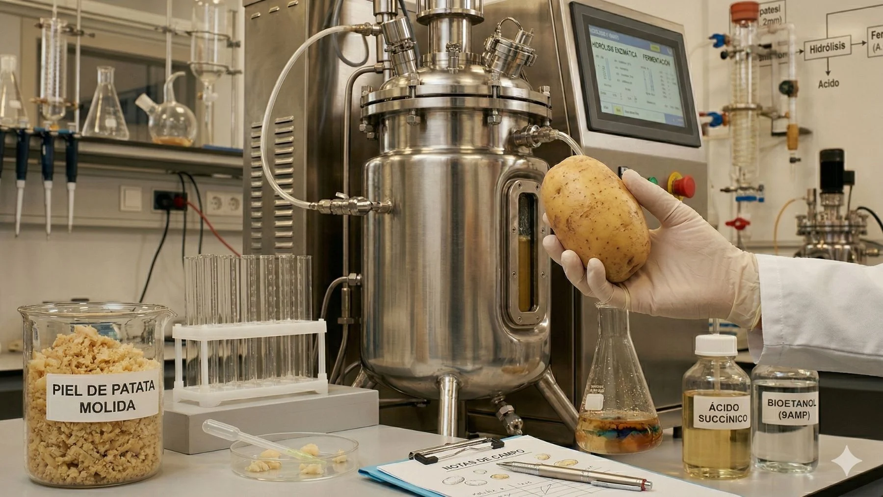 piel de patata: el residuo que se convierte en biocombustible de alta tecnología piel de patata: el residuo que se convierte en biocombustible de alta tecnología