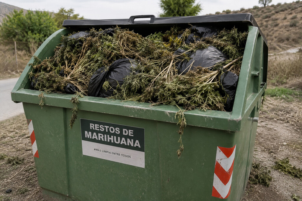 Un pueblo de Granada usa contenedores especiales para marihuana Un pueblo de Granada usa contenedores especiales para marihuana