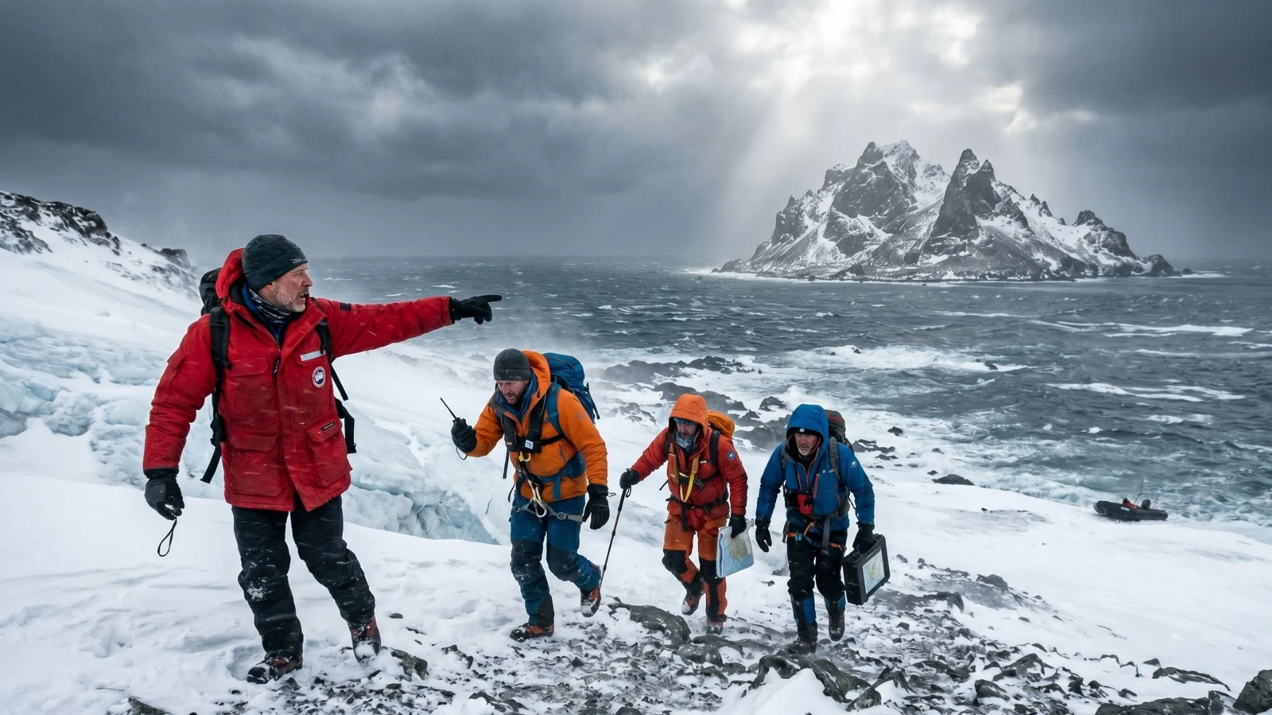 Descubren isla desconocida en la Antártida durante tormenta Descubren isla desconocida en la Antártida durante tormenta