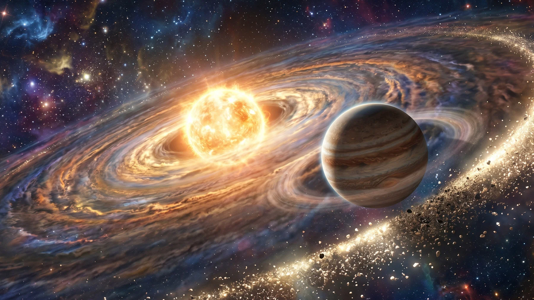 la estructura que creó los 8 planetas del sistema solar la estructura que creó los 8 planetas del sistema solar
