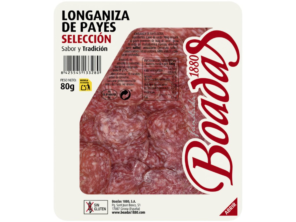alerta sanitaria: Salmonella detectada en longaniza boadas 1880 en andalucía, cataluña, valencia y murcia alerta sanitaria: Salmonella detectada en longaniza boadas 1880 en andalucía, cataluña, valencia y murcia