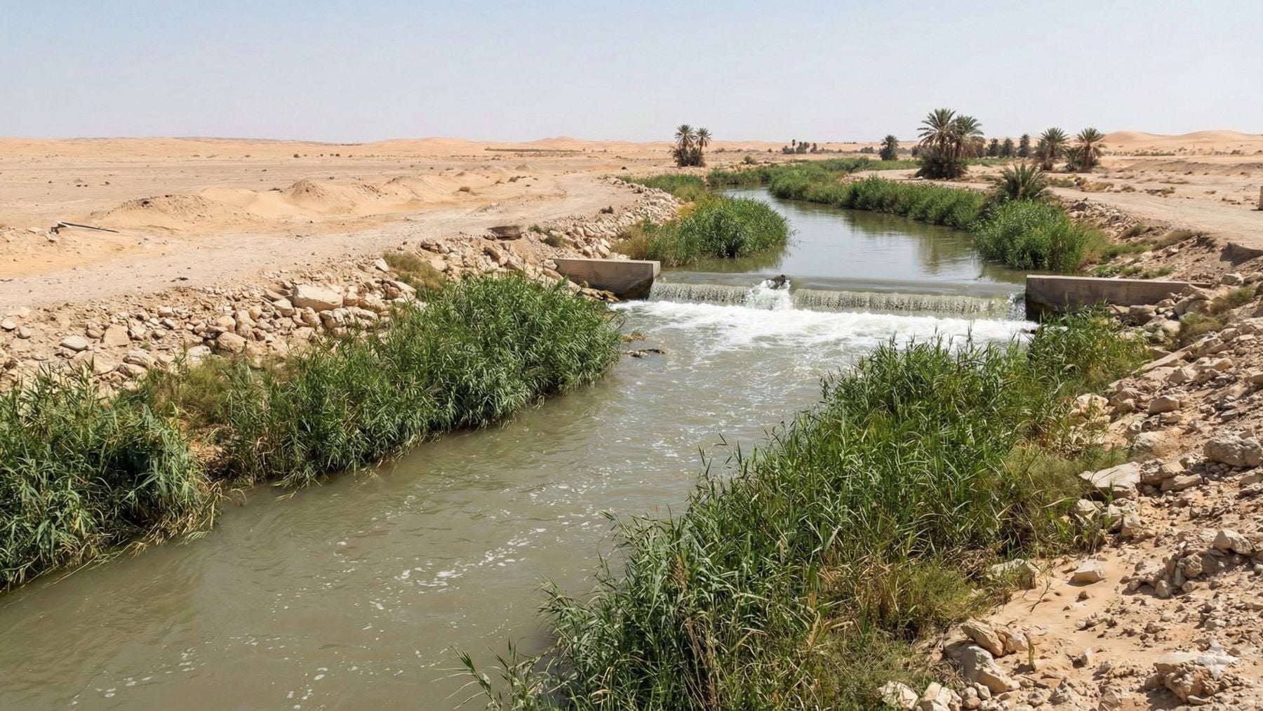 cómo Arabia Saudí creó un río artificial de 100 km cómo Arabia Saudí creó un río artificial de 100 km
