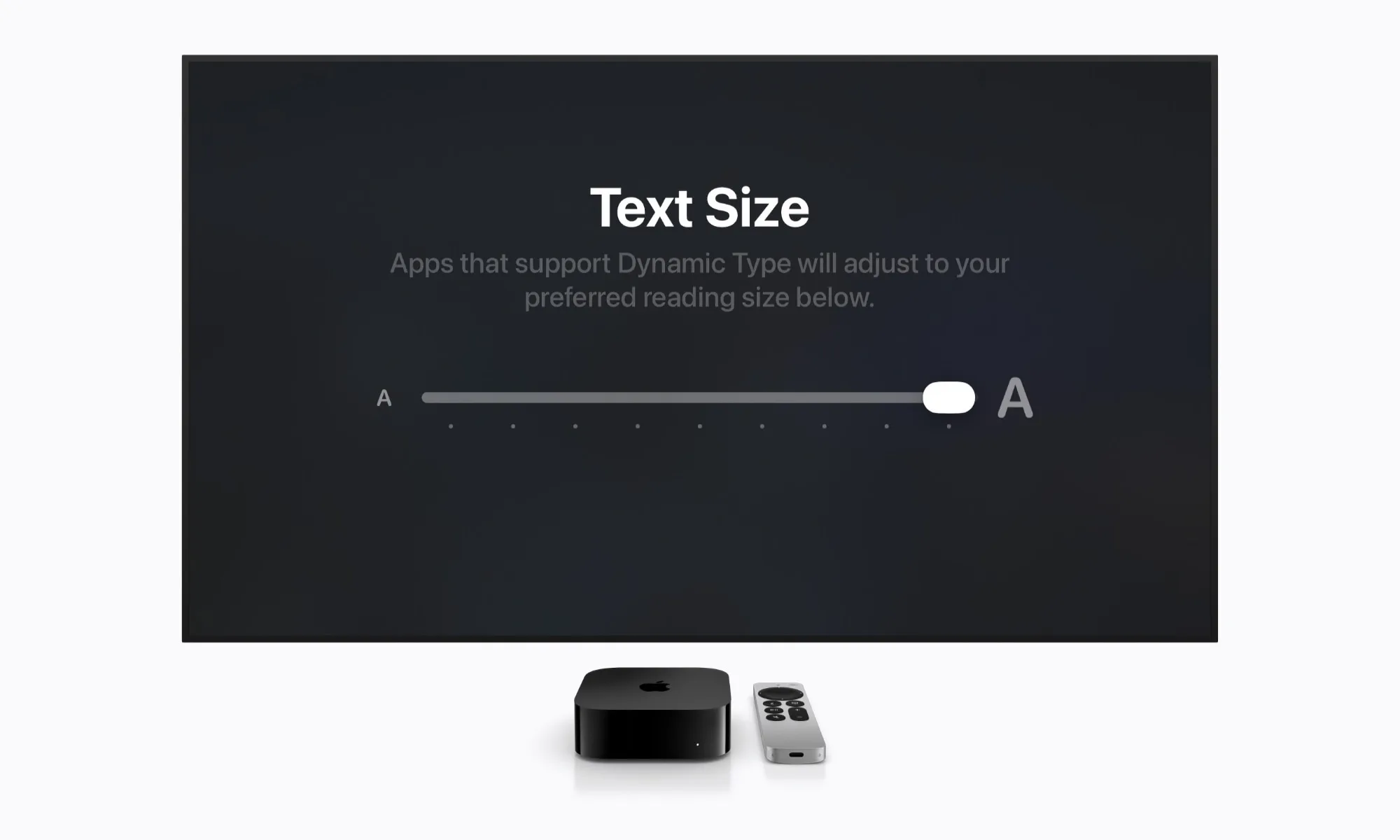 tvOS 27 trae texto gigante y mejora la lectura en tu Apple TV tvOS 27 trae texto gigante y mejora la lectura en tu Apple TV