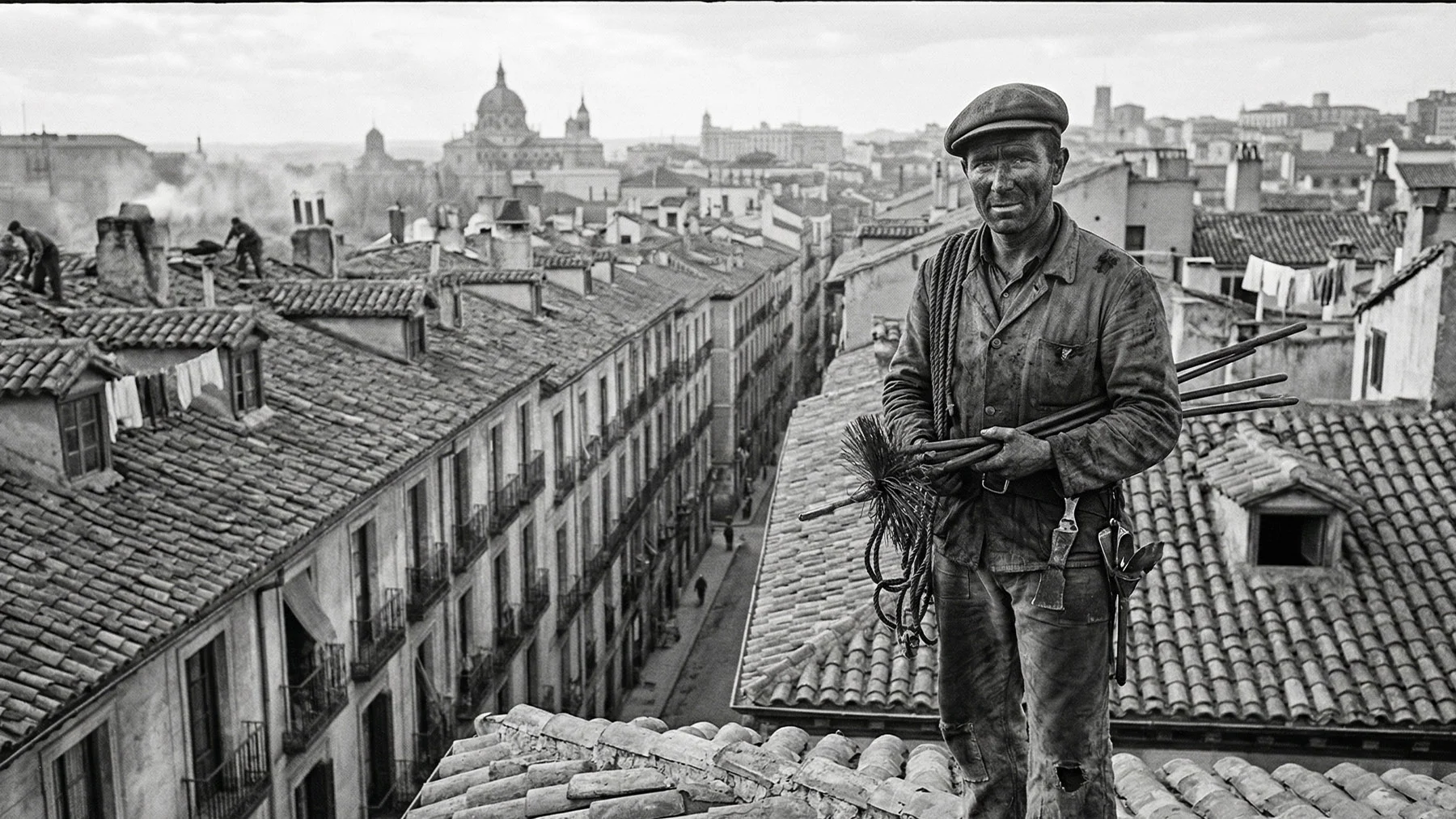 Los oficios más sucios de la posguerra española: deshollinadores y fumistas Los oficios más sucios de la posguerra española: deshollinadores y fumistas