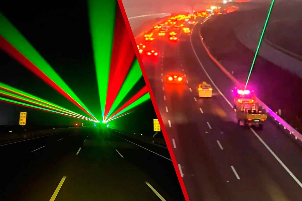 luces láser en autopistas chinas: la discoteca que salva vidas luces láser en autopistas chinas: la discoteca que salva vidas