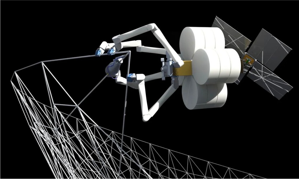 China crea una araña espacial que ensambla estructuras en el espacio China crea una araña espacial que ensambla estructuras en el espacio
