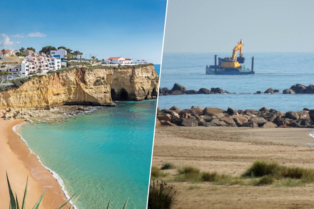 playas del Algarve se están acabando y Portugal tiene una solución de arena playas del Algarve se están acabando y Portugal tiene una solución de arena