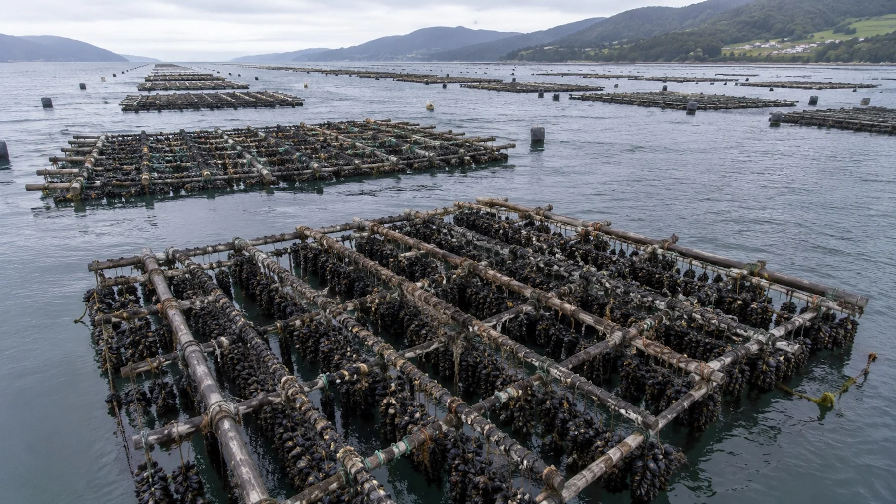 Cierran el 97% de las bateas de mejillones en Galicia por una toxina diarreica Cierran el 97% de las bateas de mejillones en Galicia por una toxina diarreica