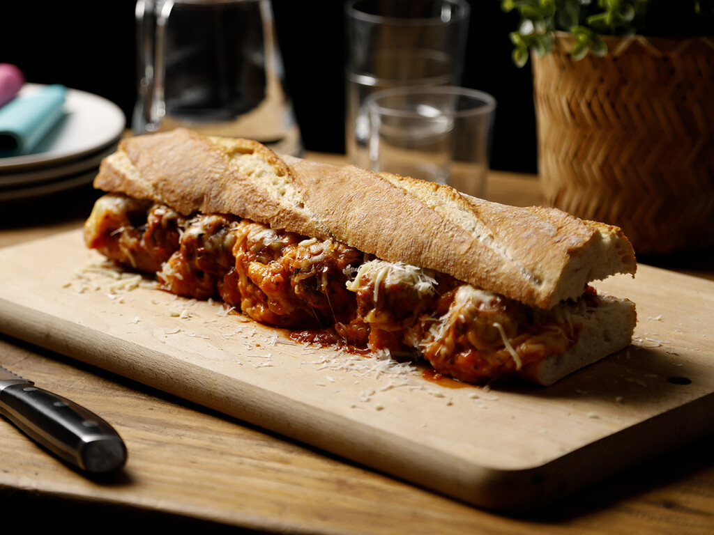 bocadillo de albóndigas o meatball sub receta fácil bocadillo de albóndigas o meatball sub receta fácil