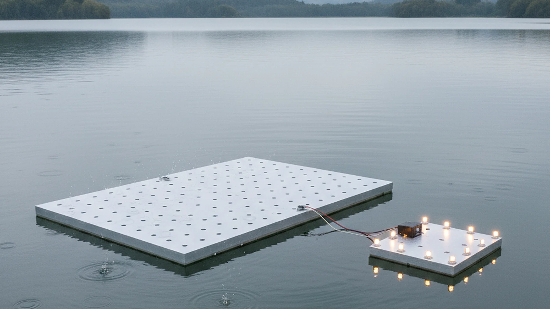 convierten la lluvia en electricidad con un invento flotante convierten la lluvia en electricidad con un invento flotante