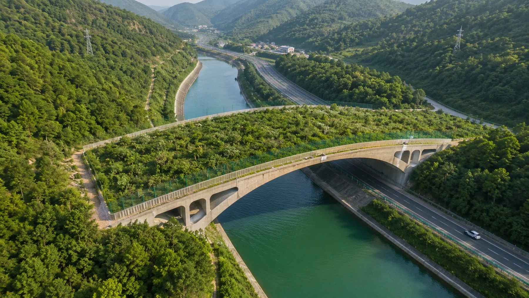 China construye un mega puente de 240 metros para animales silvestres China construye un mega puente de 240 metros para animales silvestres