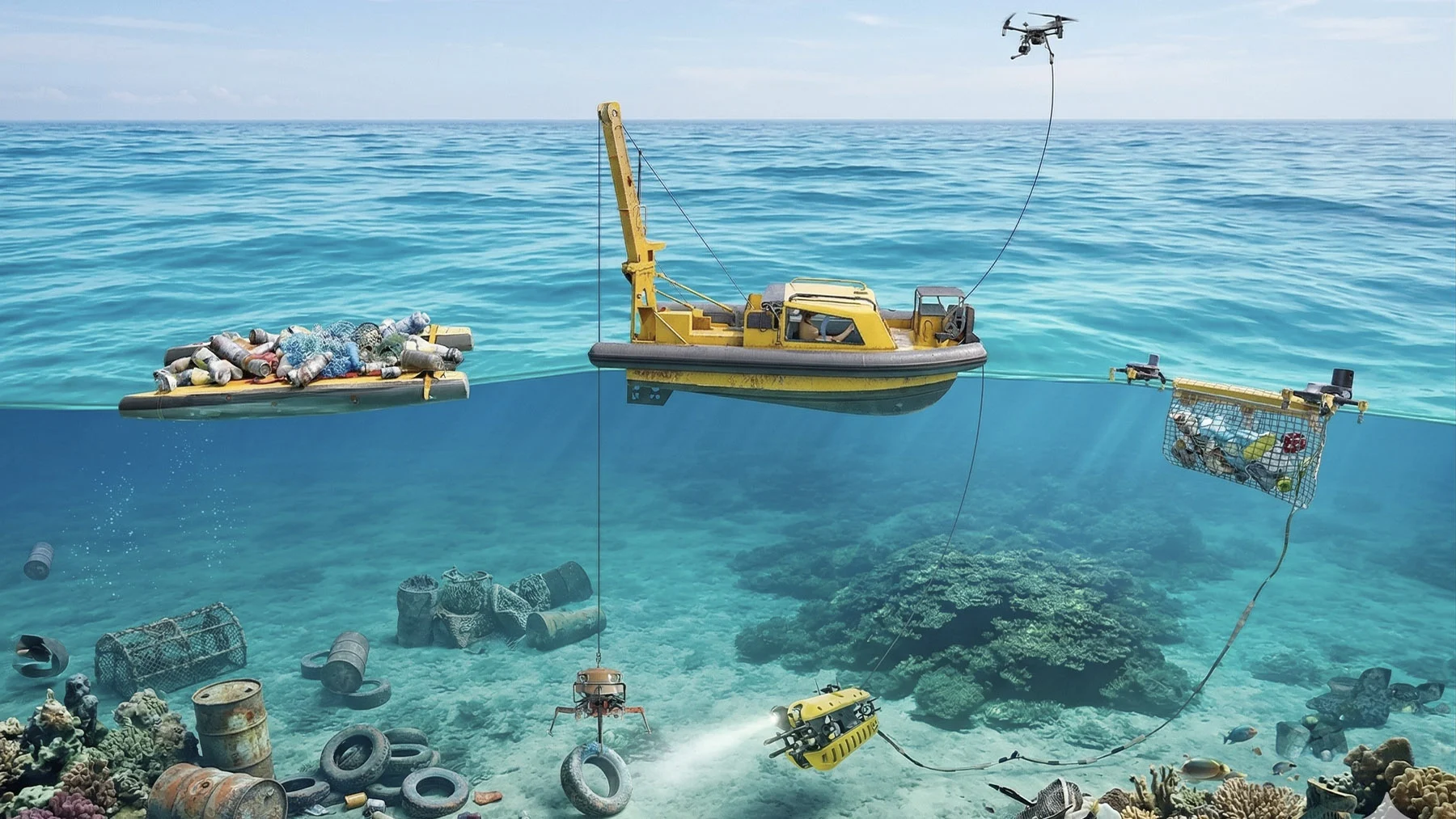 robots limpian residuos del fondo del mar con tecnologia de la union europea robots limpian residuos del fondo del mar con tecnologia de la union europea
