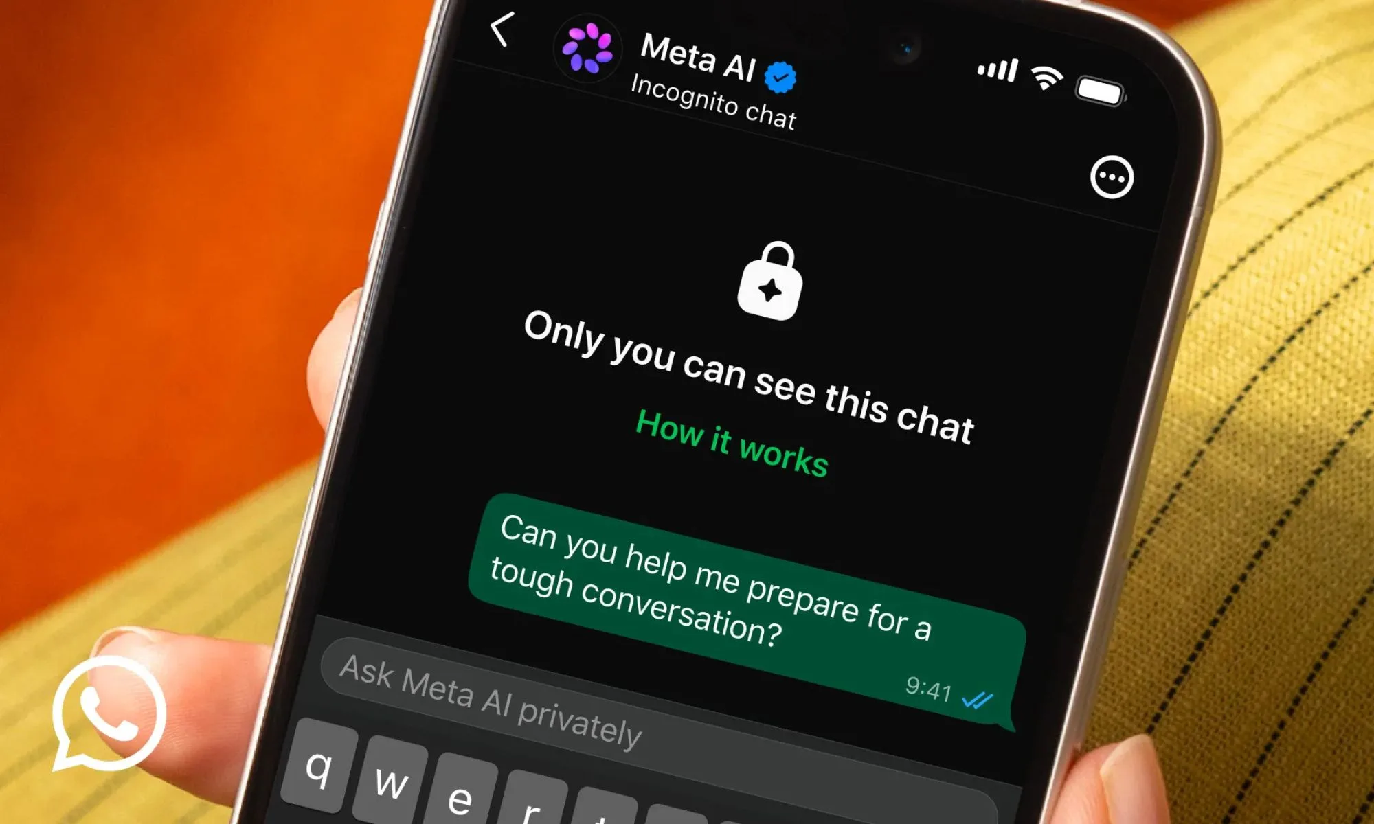 whatsapp lanza chat incognito con ia: habla sin que te lean whatsapp lanza chat incognito con ia: habla sin que te lean