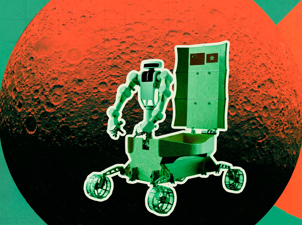 el robot lunar que construirá la base china en la Luna el robot lunar que construirá la base china en la Luna