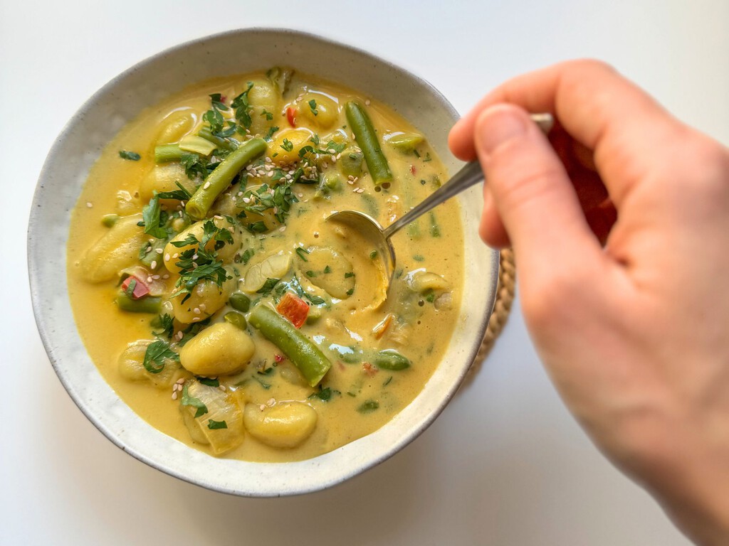 Ñoquis al curry, una receta original y deliciosa Ñoquis al curry, una receta original y deliciosa