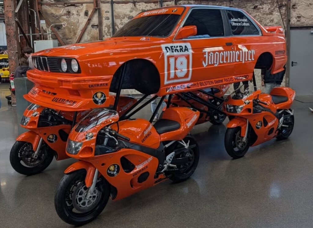 Un BMW M3 con ruedas de motos Suzuki de 600 cc que ha revolucionado el tuning en Europa Un BMW M3 con ruedas de motos Suzuki de 600 cc que ha revolucionado el tuning en Europa