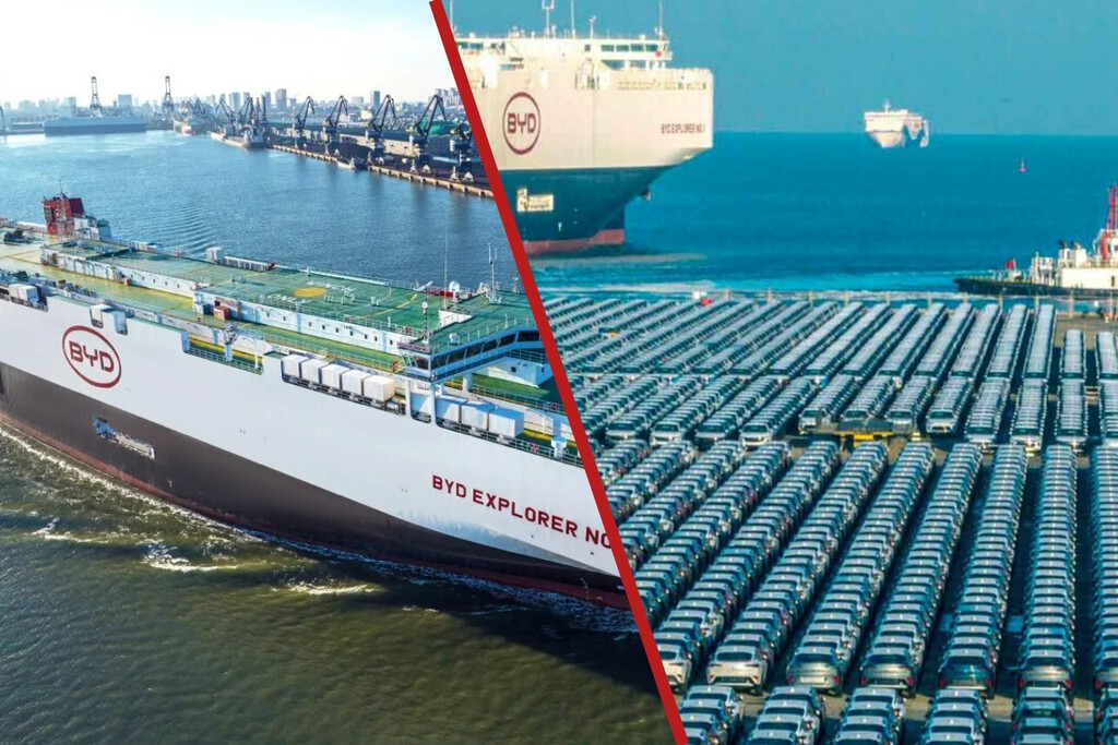 BYD inunda Europa de coches eléctricos con su flota de barcos BYD inunda Europa de coches eléctricos con su flota de barcos